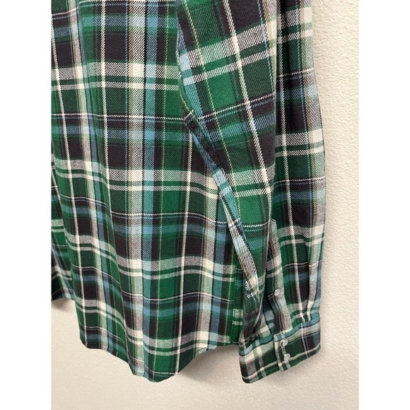 PRPS Jefferson Plaid Snap Button-Up Shirt Green Multi Men’s Size S NEW - Picture 8 of 10